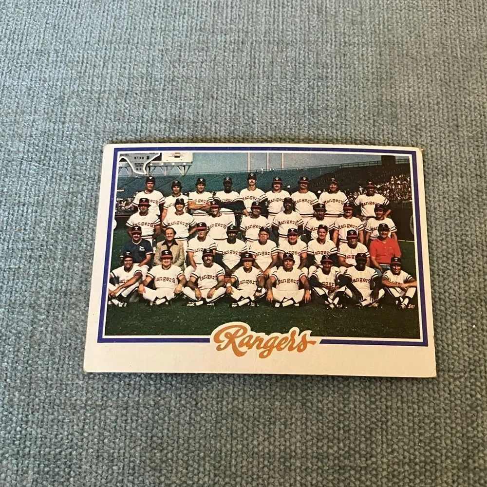 1978 Topps Texas Rangers Baseball Card Trading Card